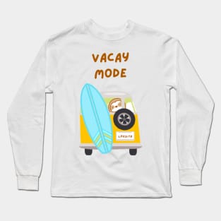 Vacay Mode Sloth Long Sleeve T-Shirt